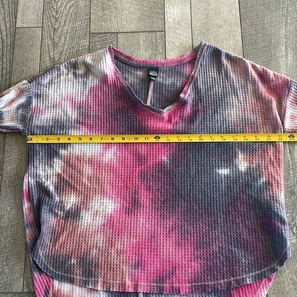 Wild Fable Size Small Waffle Knit Tie Dye Bohemian Style Top - Picture 7 of 8